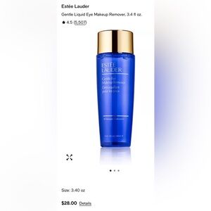 New Estee’ Lauder Gentle Eye Makeup Remover, 3.4 Fl. Oz. Oil Free & Lightweight